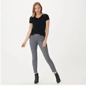 Jen7 by 7 for All Mankind Ankle Skinny | Grey Leopard